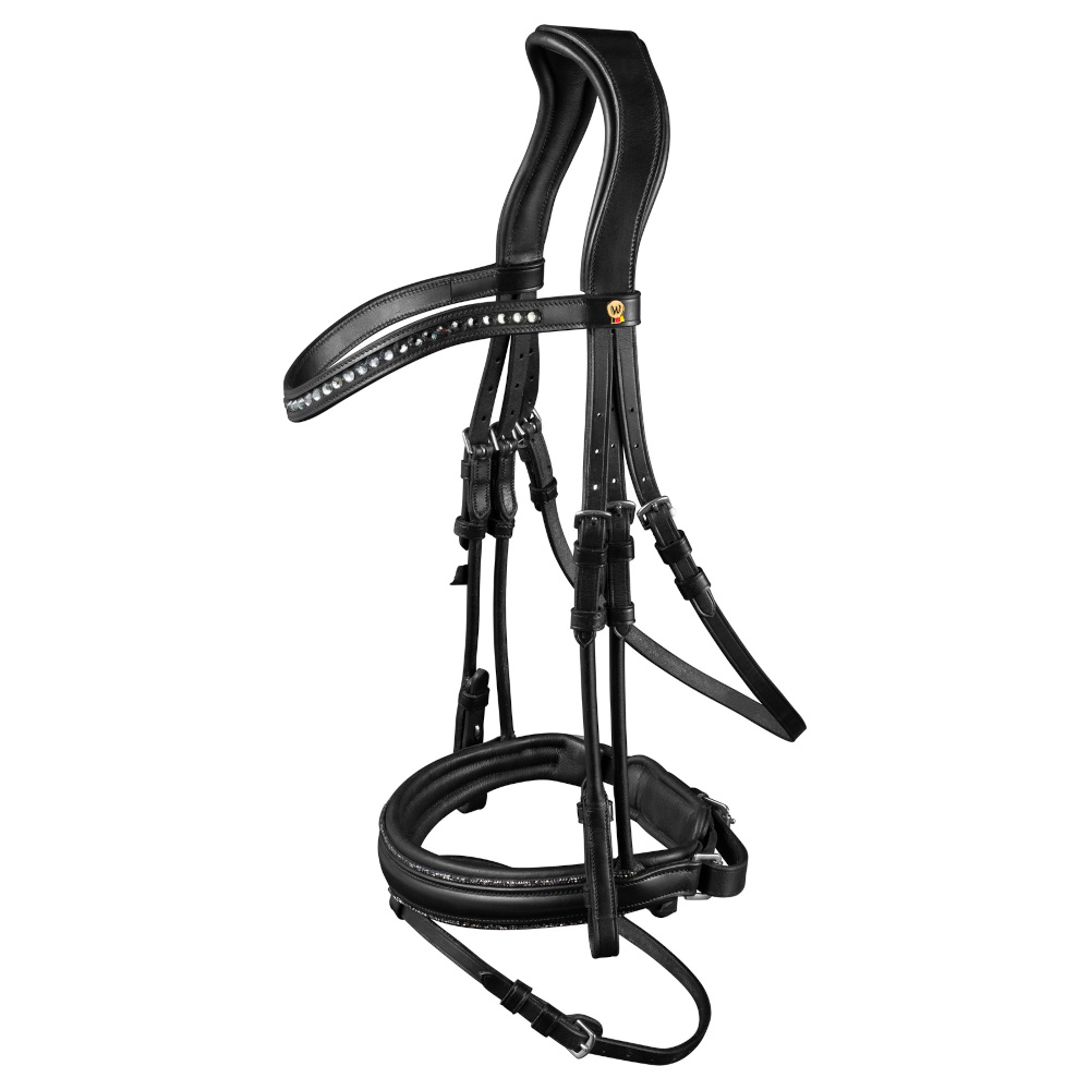 WALDHAUSEN X-Line Reithalfter Schwedisch VB Schwarz - Pferdehalfter Für Reitsport