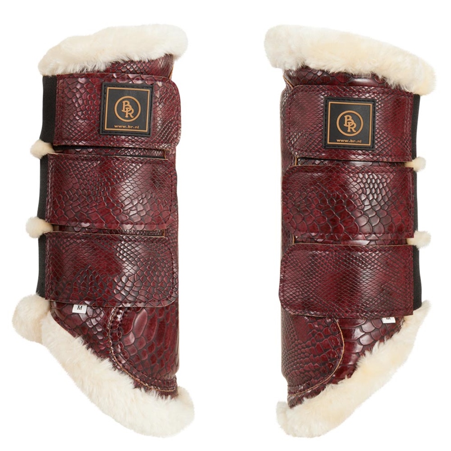 BR Ultimo Gamaschen Schwarz - Hinterbein Streichkappen Für Pferde Mit Neopren