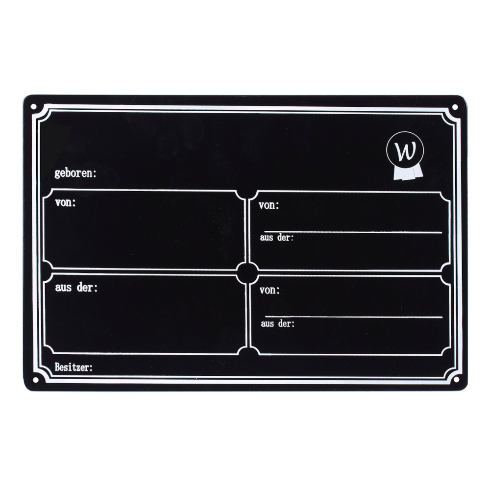 Waldhausen Boxenschild Metall