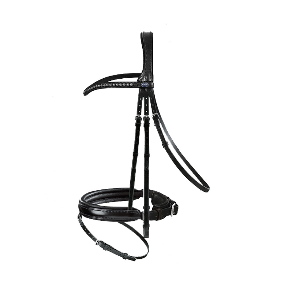 Passier Fortuna Trensenknopfzaum schwarz, WBE, Edelstahl, 691 Horse