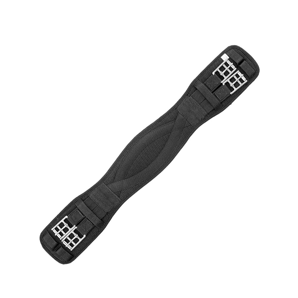 Euroriding Sattelgurt Privilege Equitation Jump – Elastischer Springgurt Für Mehr Pferdekomfort, Schwarz, Größe 120